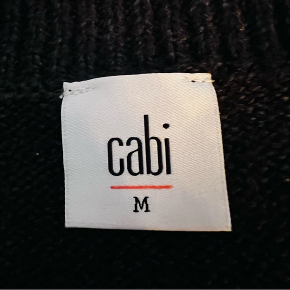 CABI #3533 Cultured Cardigan Sweater in Charcoal Gray Size M - Picture 10 of 11